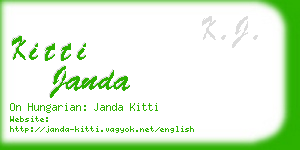 kitti janda business card